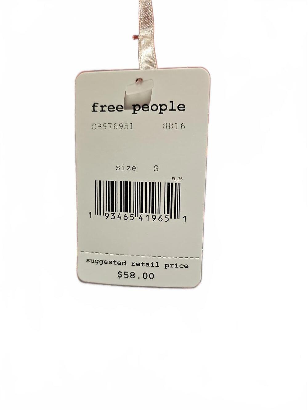 Free People Red Floral Cropped Daisy Babe Tank Small - Picture 8 of 11